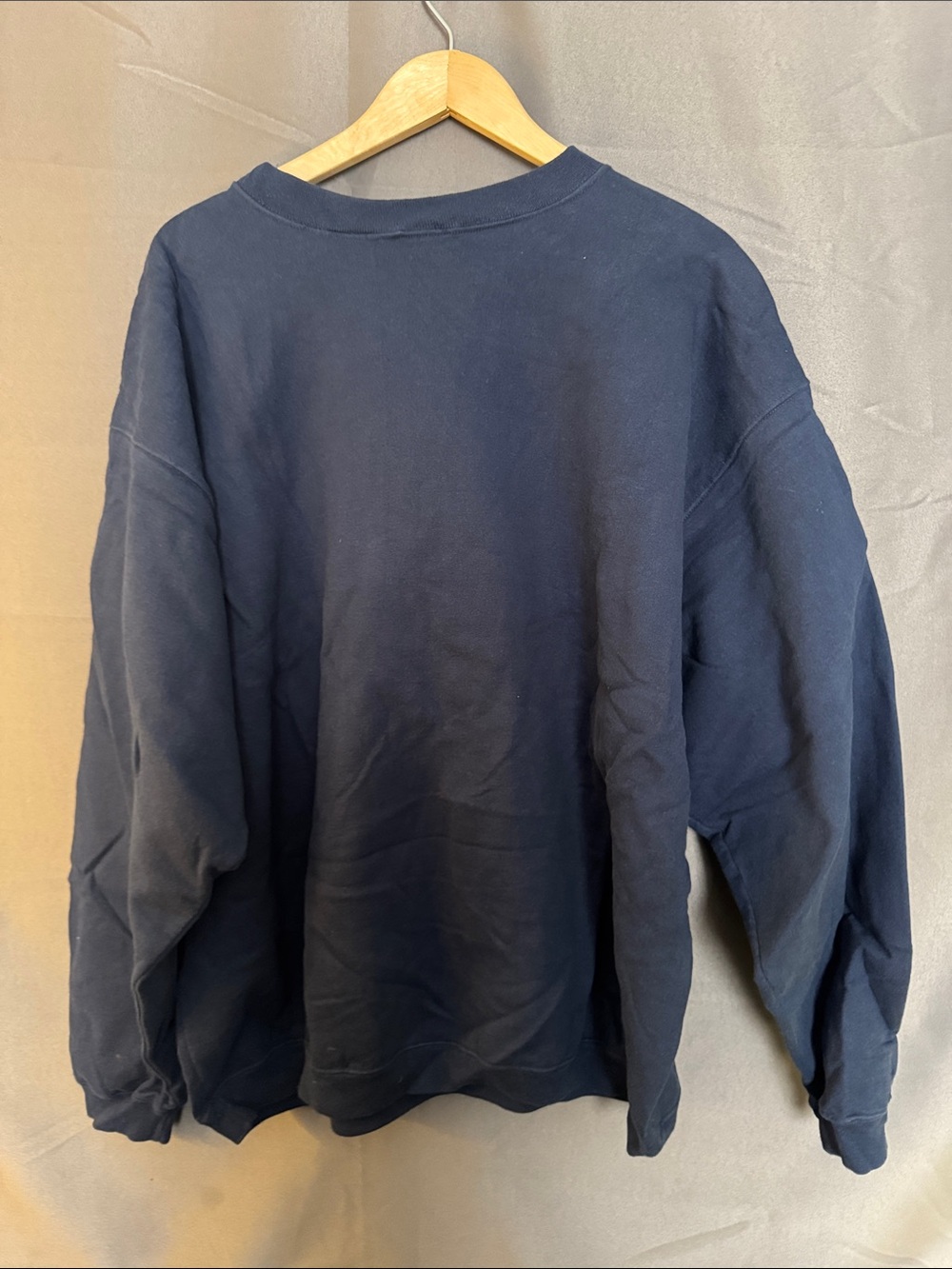 Virginia Graphic Crewneck Sweatshirt - Navy with Orange Lettering - Picture 3 of 3